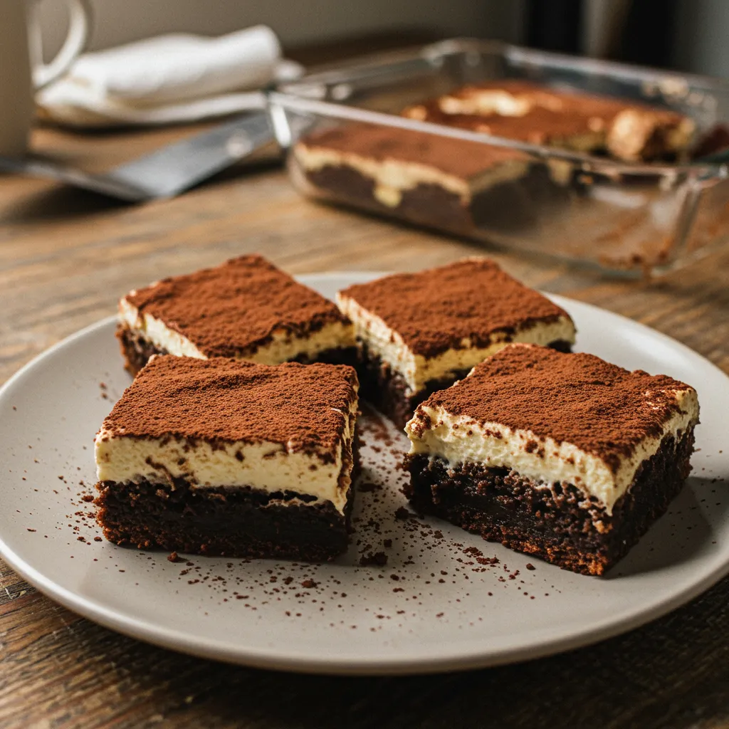 Tiramisu Brownies: Ultimate Fudgy Coffee-Infused Dessert Perfection - secondary view